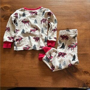 🩷 6 for $20 🩷 Place Kids Pajama Set with Moose and Tree Print